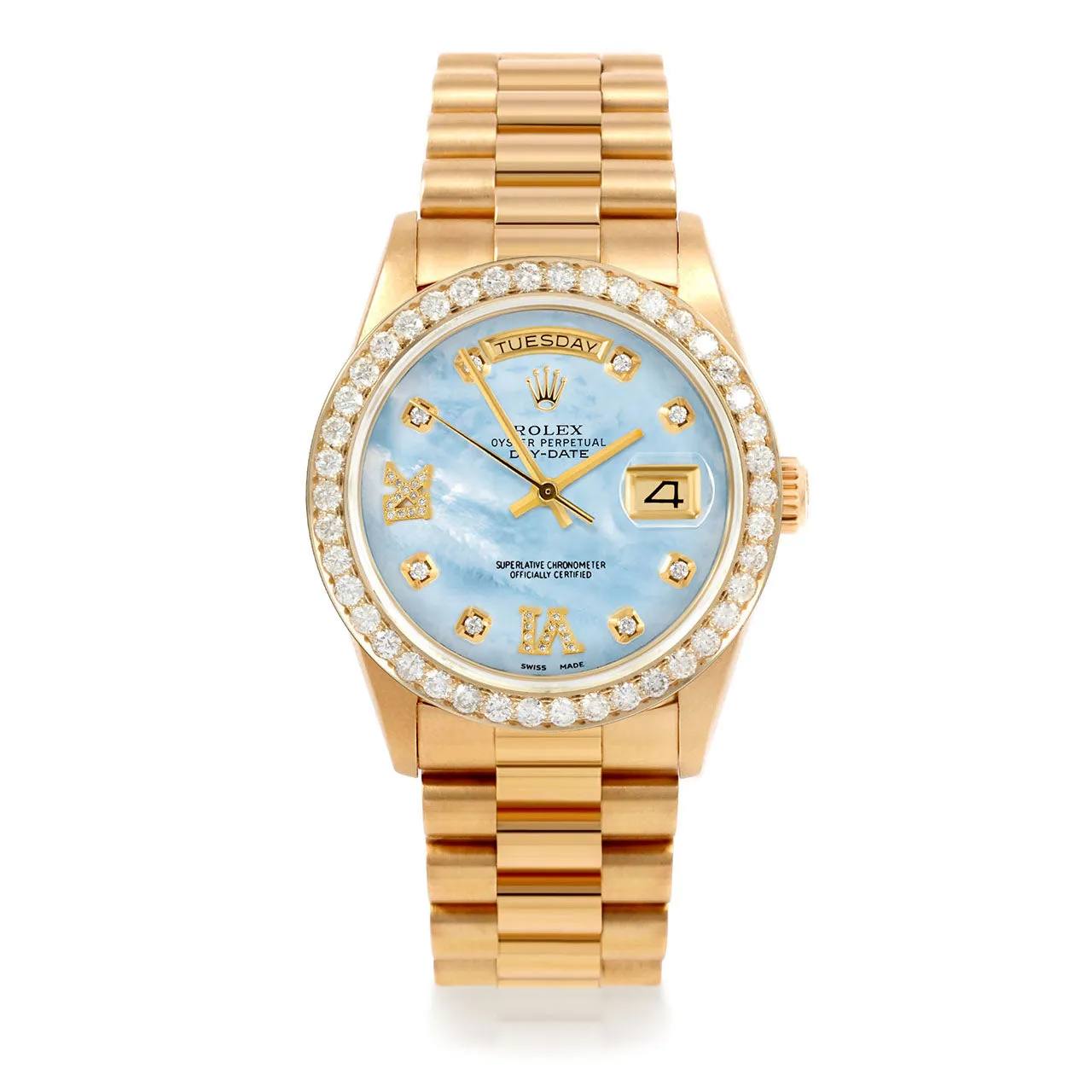 Rolex Day-Date 36mm | 18038-LBMOP-8DR69-25CT-PRS