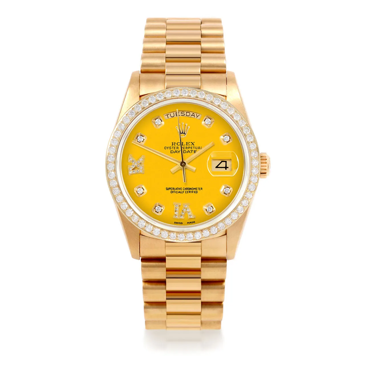 Rolex Day-Date 36mm | 18038-YLW-8DR69-BDS-PRS