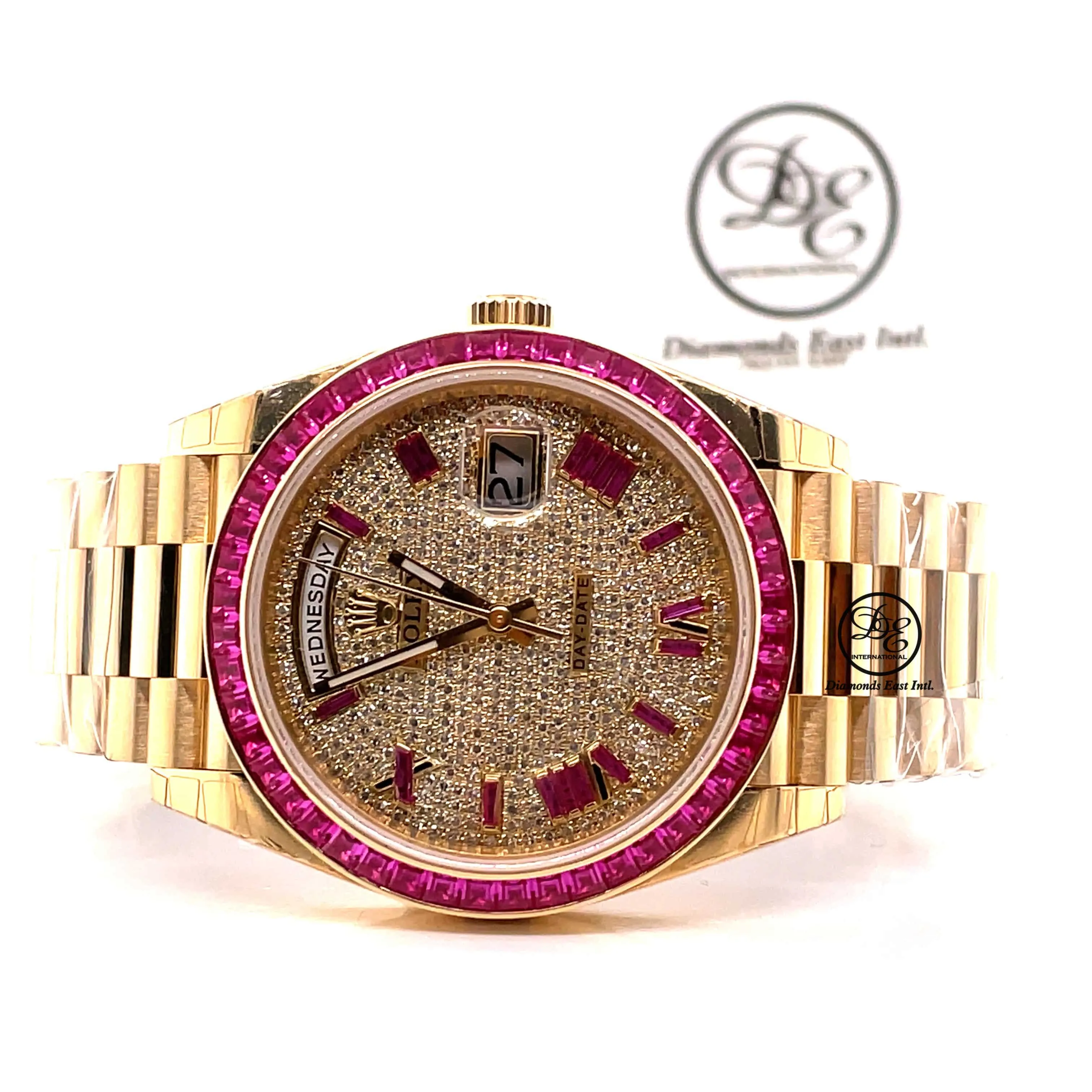 Rolex Day-Date 40 228238 18K Yellow Gold  Custom Bezel and Dial UNWORN
