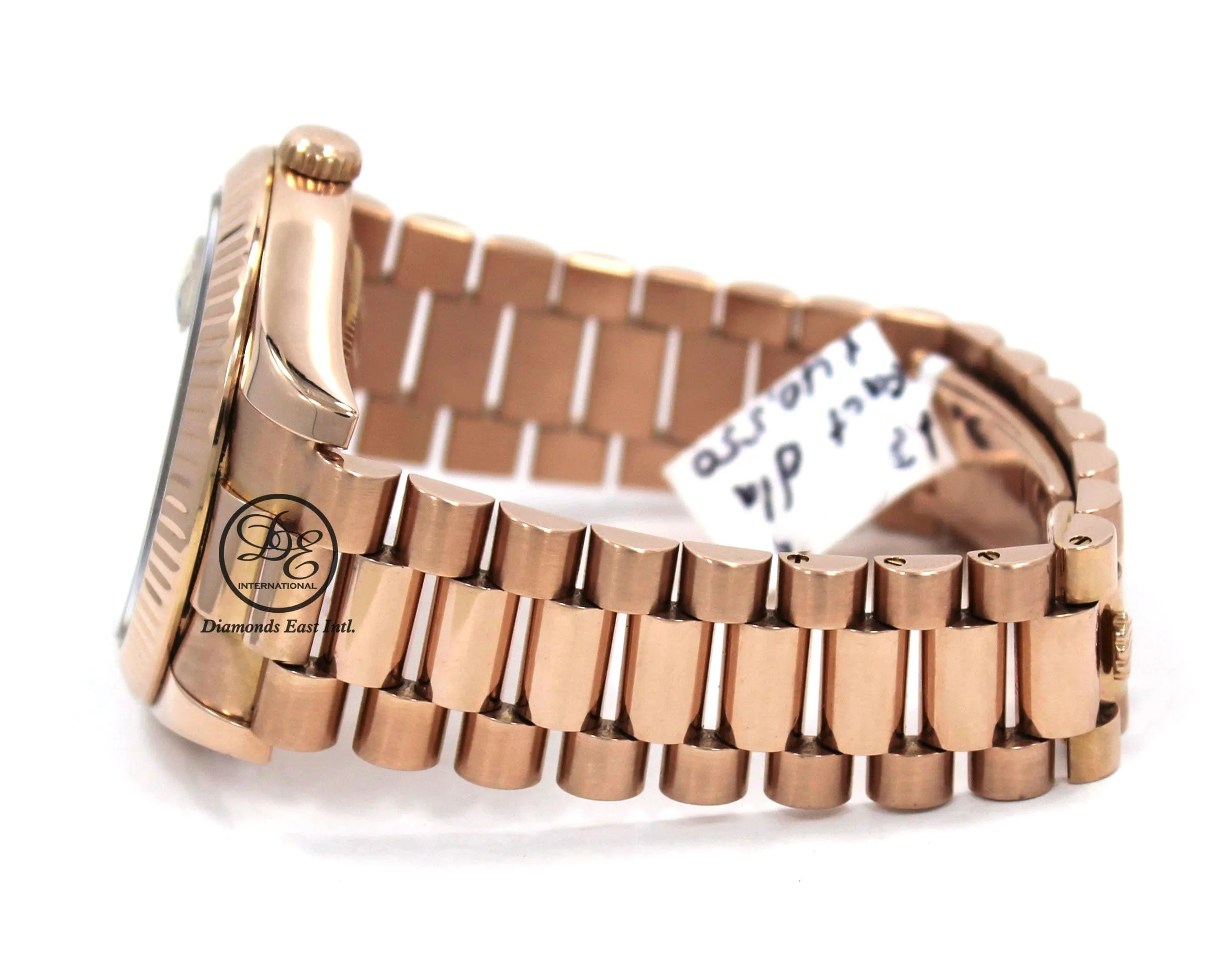 Rolex Day-Date II President 18K Rose Gold 218235 Factory Rose Diamond Dial