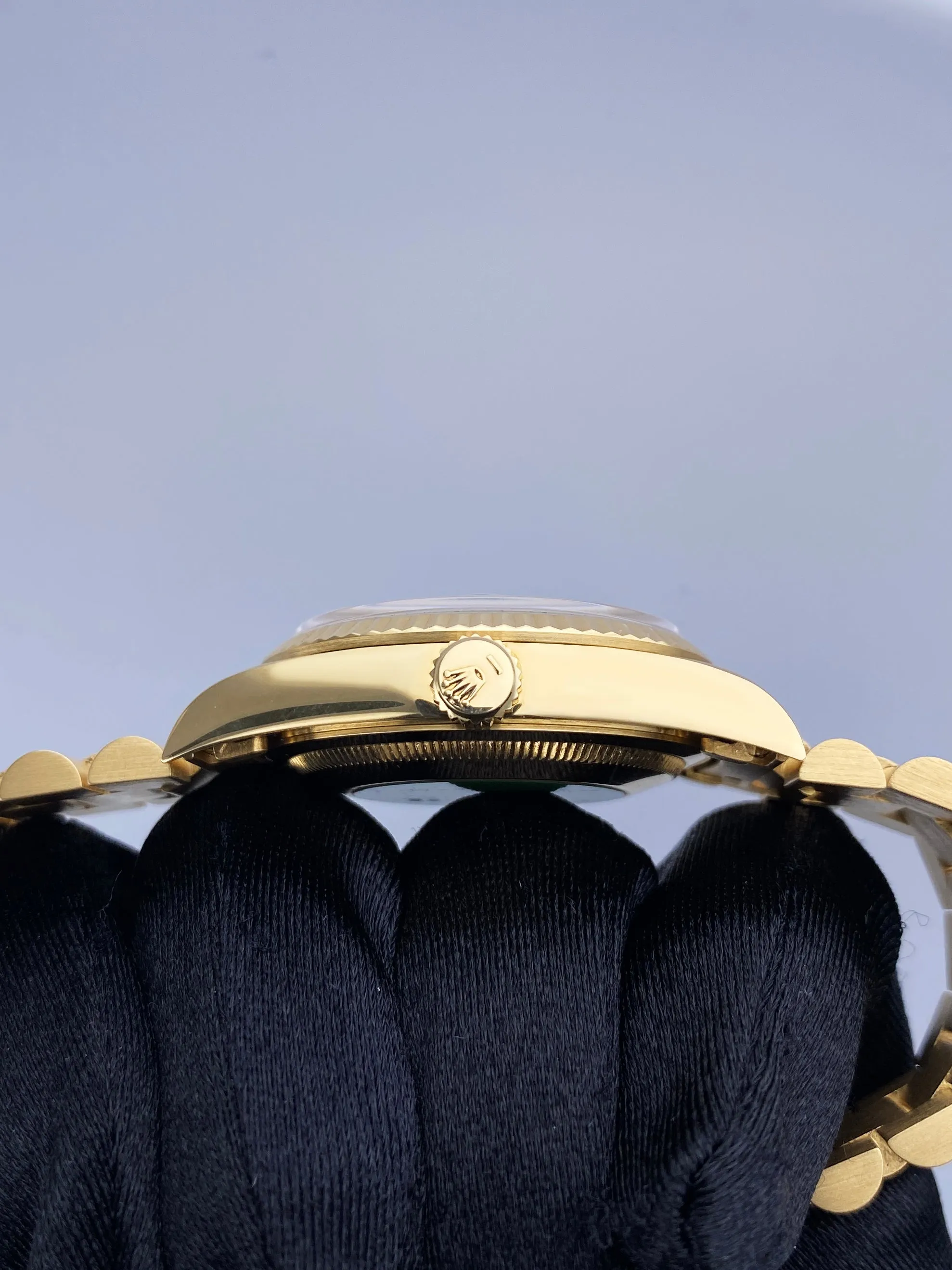 Rolex Day-Date President 18238 Ferrite Stone Dial Watch Box Papers