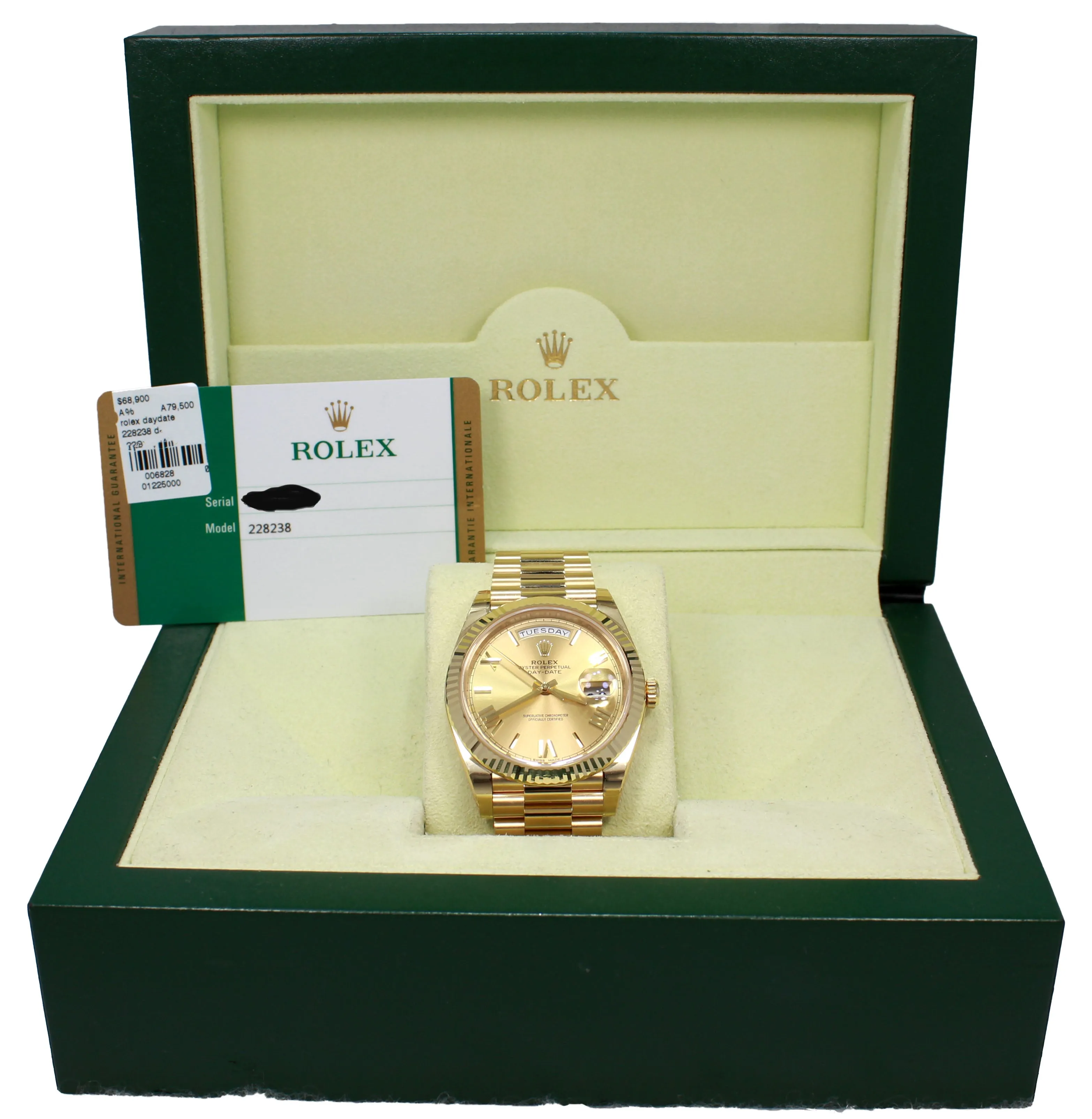 Rolex Oyster Perpetual Day-Date 40 228238 CHPRP UNWORN
