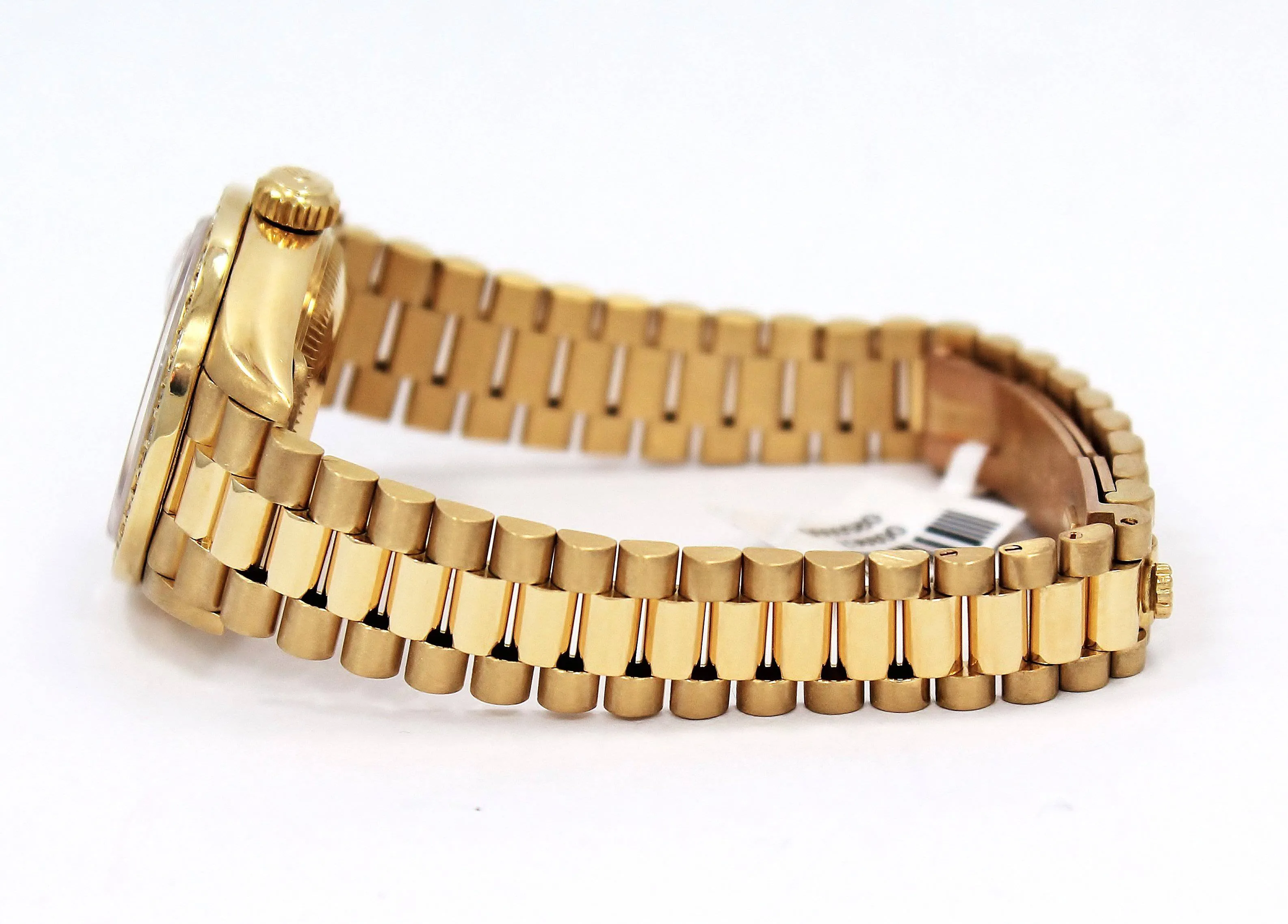 Rolex President 69178 Datejust 18K Yelow Gold 1.05CT Diamond Bezel Dial Watch