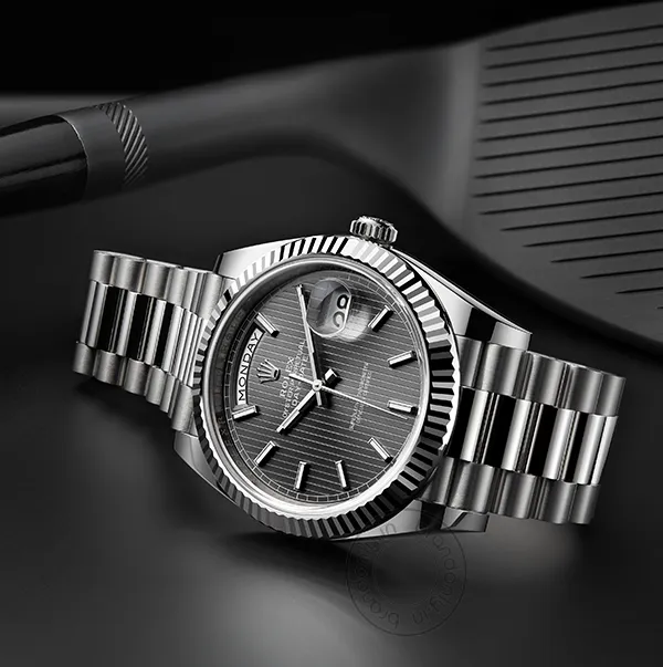 Rolex Watch Oyster Perpetual Day-Date Black Dial Metal Men's Automatic Watch For Man Gift Watch Rlx-Blk-655