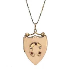 Rose Gold Horse Shoe Locket