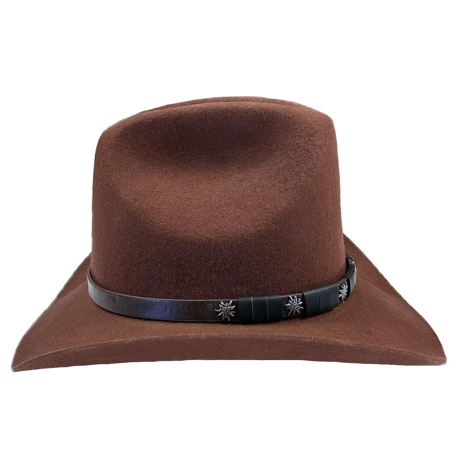 Rust Wool Felt Cattleman Western Cowboy Hat
