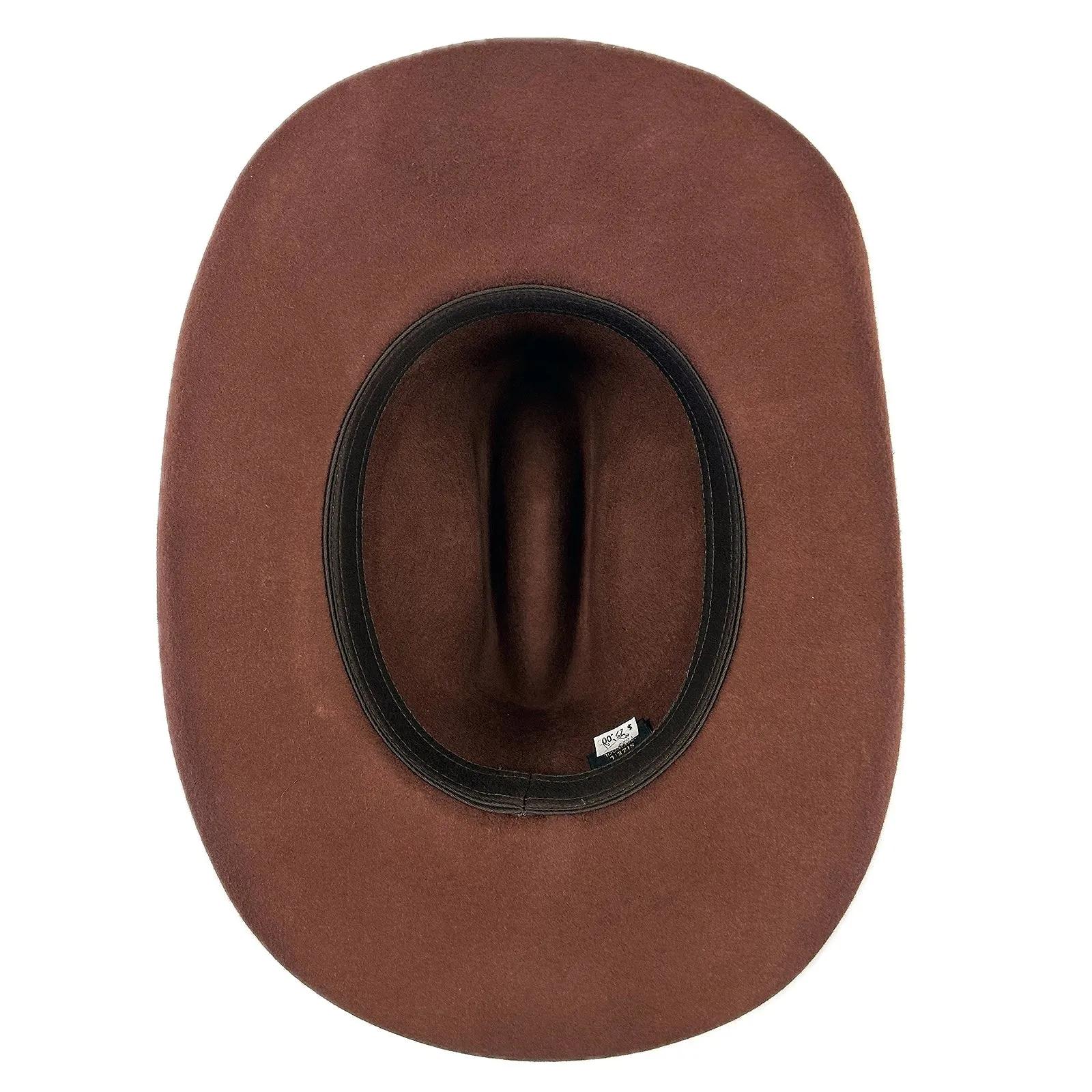 Rust Wool Felt Cattleman Western Cowboy Hat