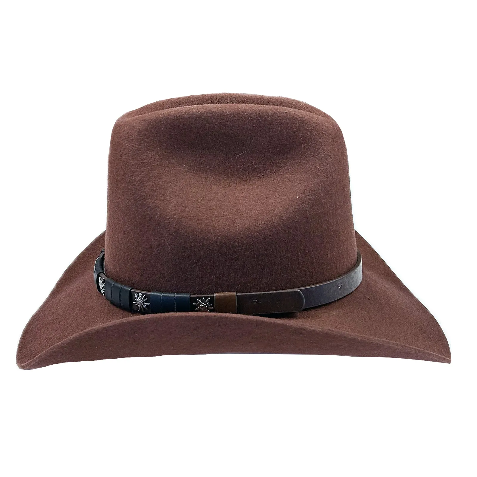 Rust Wool Felt Cattleman Western Cowboy Hat