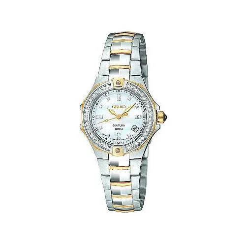 Seiko Women's Two Tone Coutura Diamond Watch SXDA38