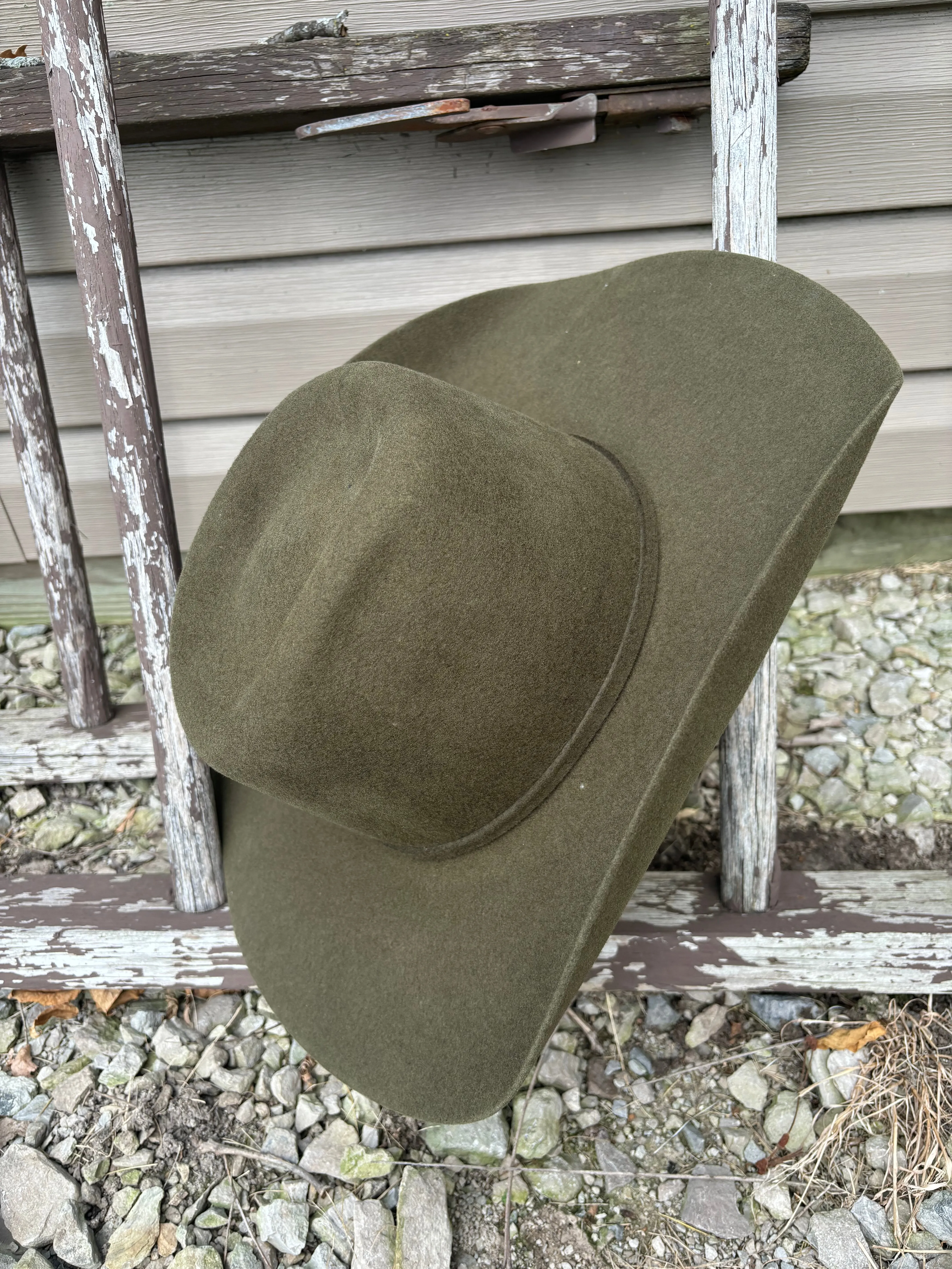 Serratelli Mesa Olive Pure Wool Cowboy Hat