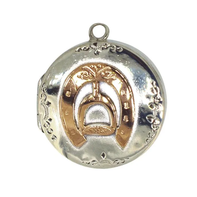 Silver Horse Shoe Locket