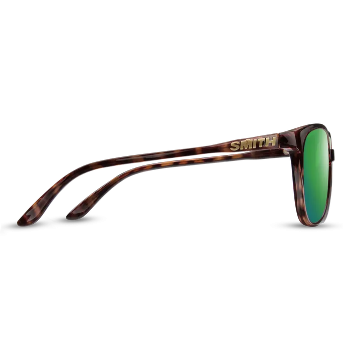 Smith Cheetah Sunglasses Tortoise Frame ChromaPop Polarized Green Mirror Lens