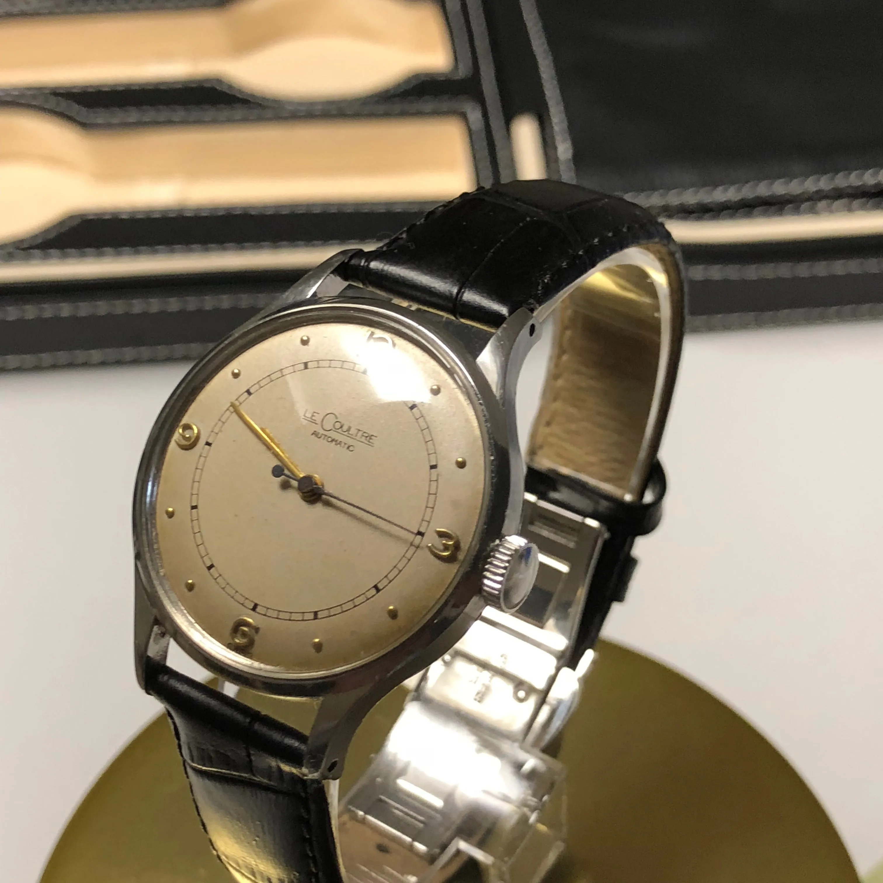 Sold - Lecoultre Calibre 476 12A Bumper Wind Automatic Circa 1946- First LeCoultre Automatic Vintage Watch