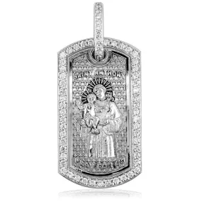 St. Anthony Pray for Us Dog Tag Pendant