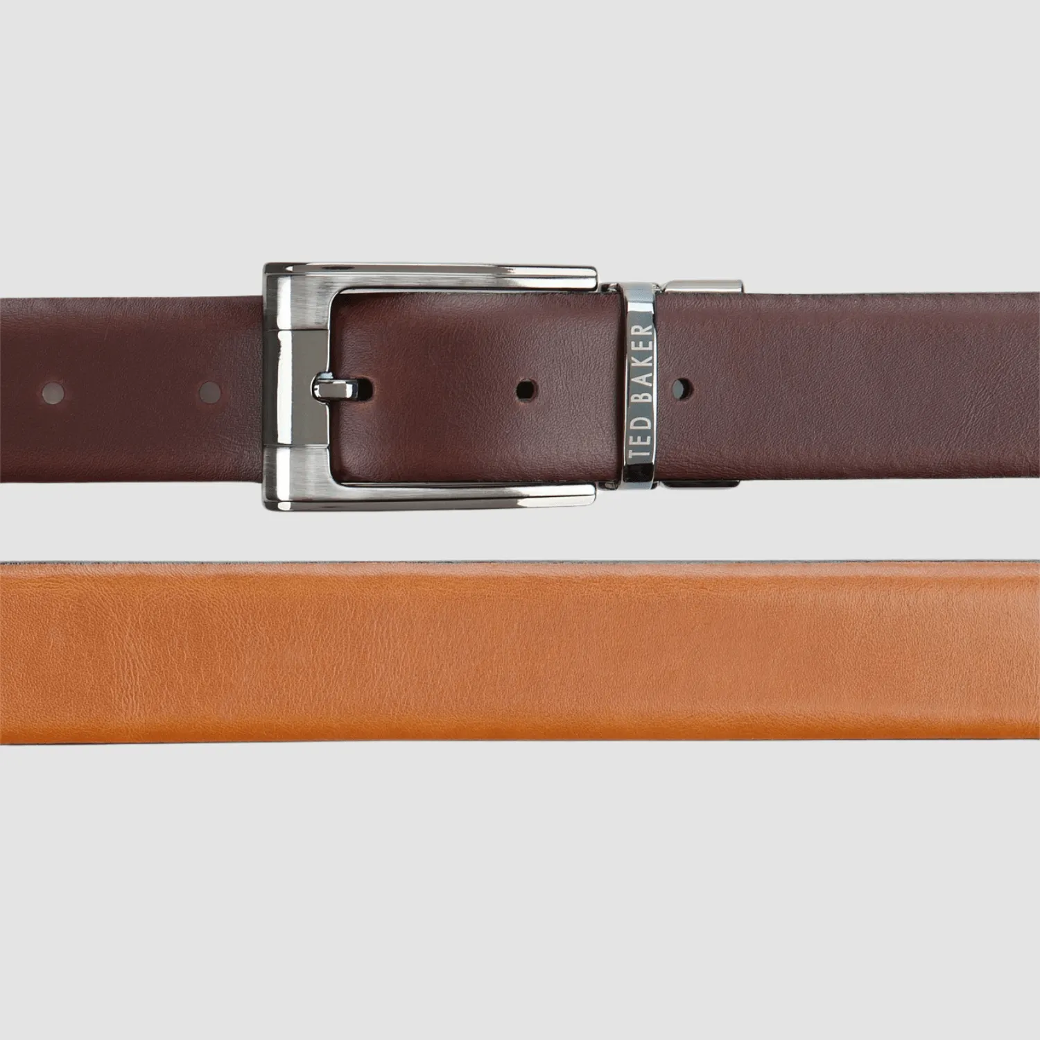 Ted Baker Crafti Reversible Leather Belt in Tan