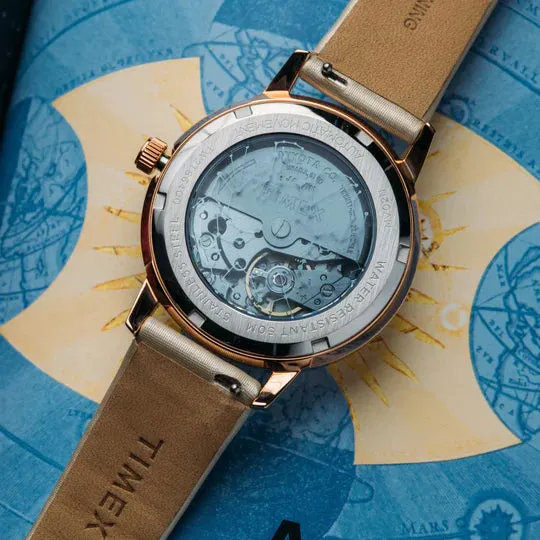 Timex Celestial Opulence Automatic 38mm Rose Gold Silver