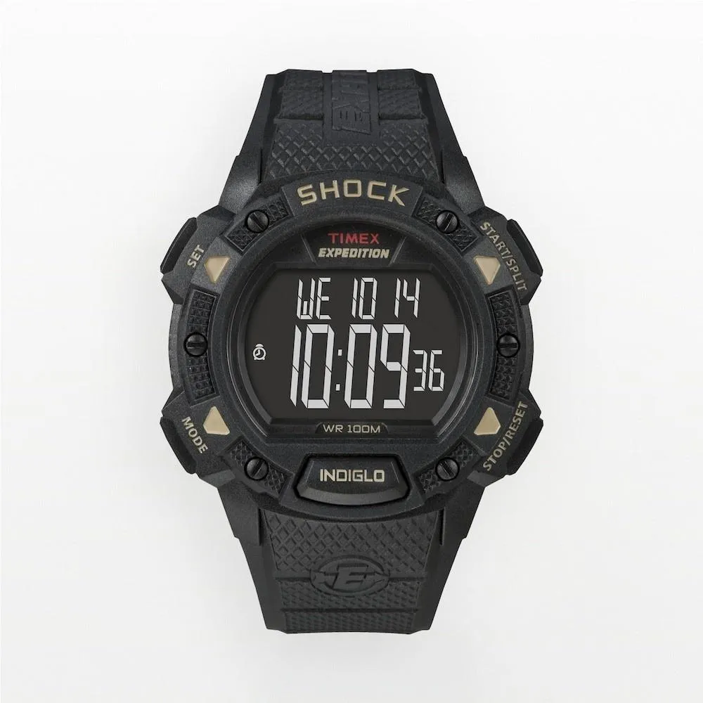 Timex Men's T49896 Expedition Black Resin Watch