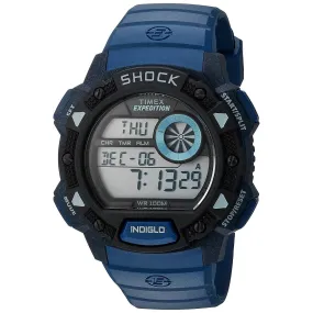 Timex Men's TW4B07400 Expedition Base Shock Blue Resin Watch