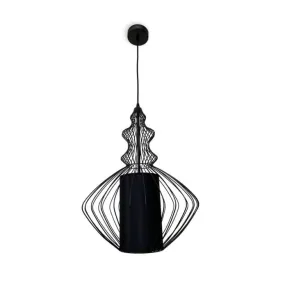 Tokyo 2 Black Wire Frame Pendant