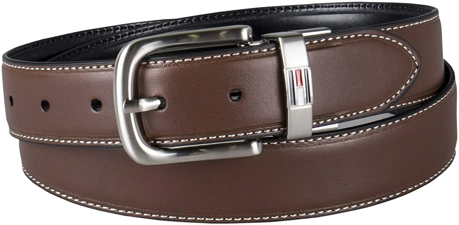 Tommy Hilfiger Men's Reversible Belt Brown / Black 11TL08X014