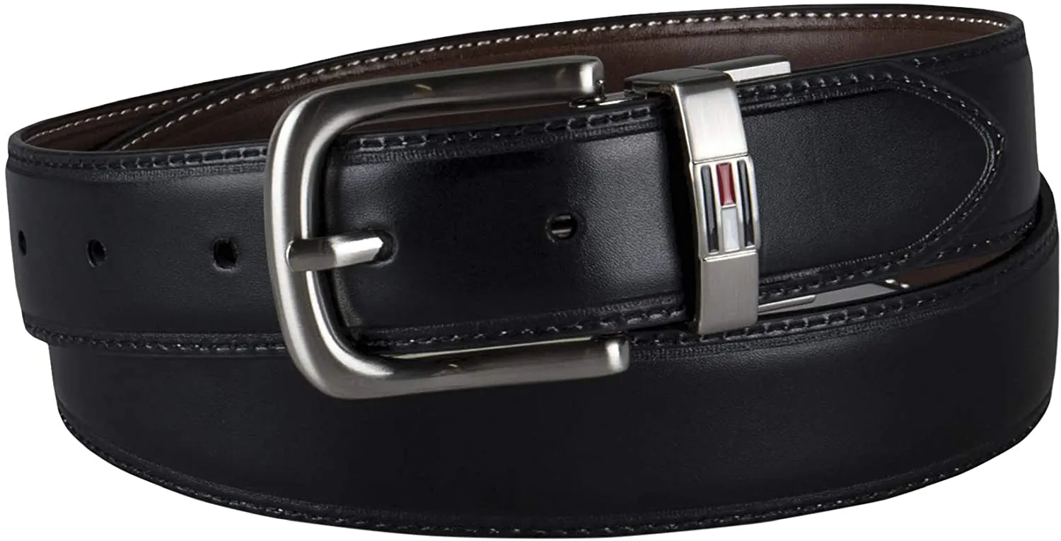 Tommy Hilfiger Men's Reversible Belt Brown / Black 11TL08X014