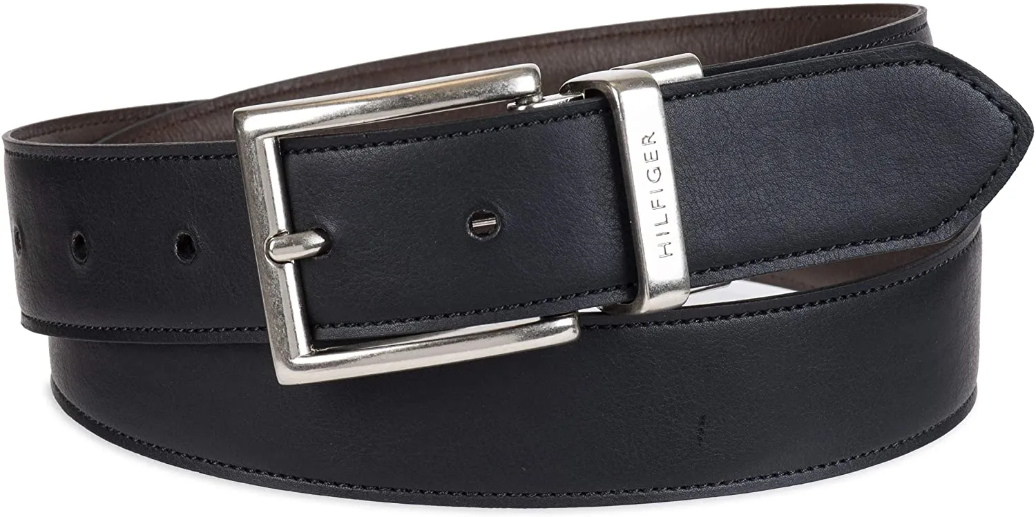 Tommy Hilfiger Men's Reversible Belt Brown/Black