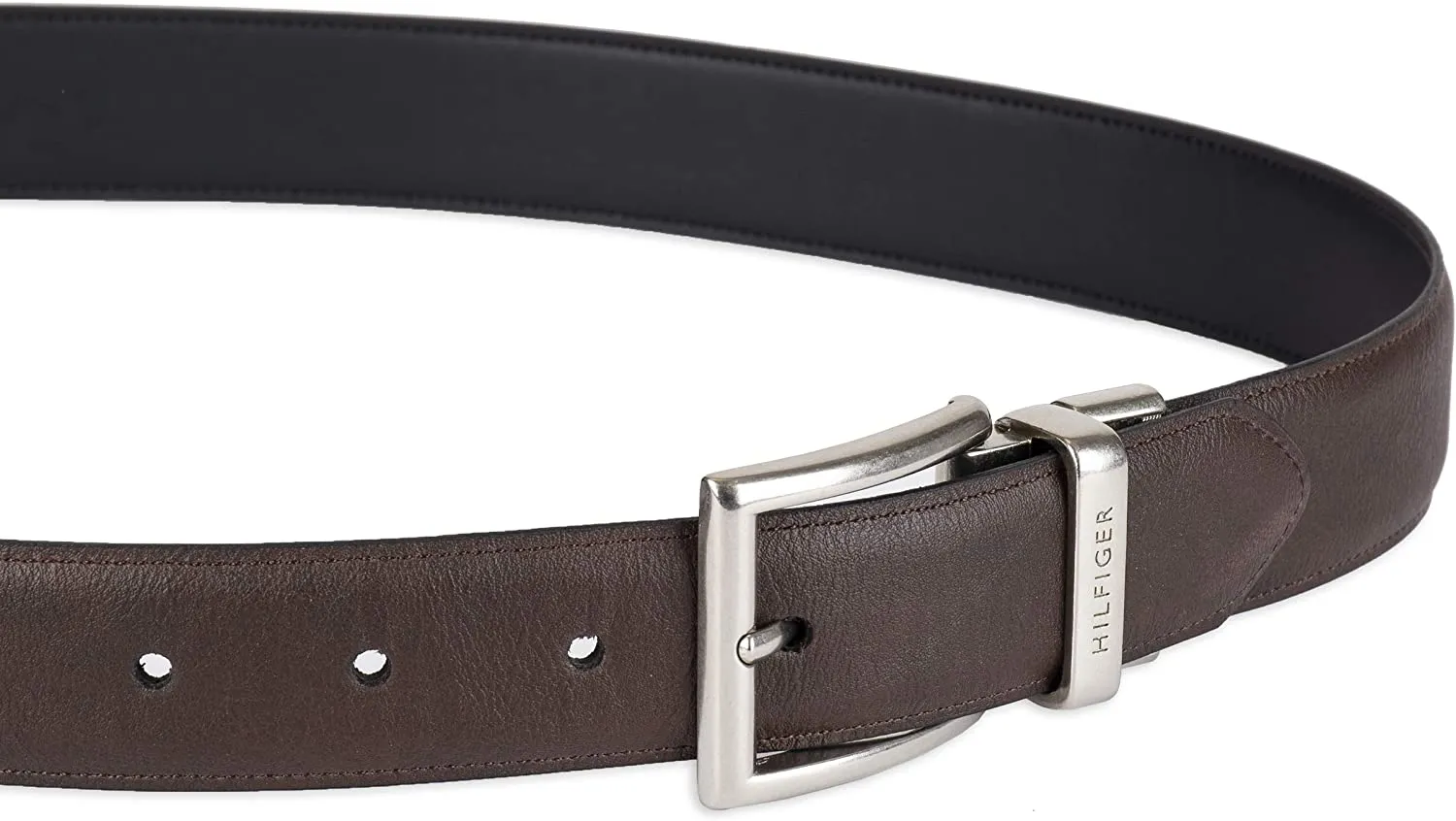 Tommy Hilfiger Men's Reversible Belt Brown/Black