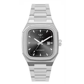 USWEL Men’s Watch Rectangle Case, Elegant Design with 2 Years Warranty, Seiko Automatic Movement, 100m Water Resistant - 38 x 42MM - Model U087