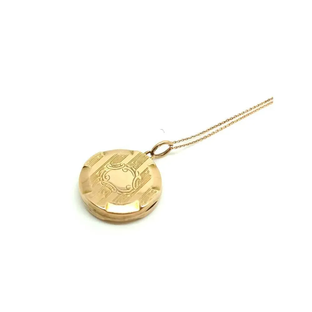 Victorian (1837-1901) Antique Rose Gold Round Locket