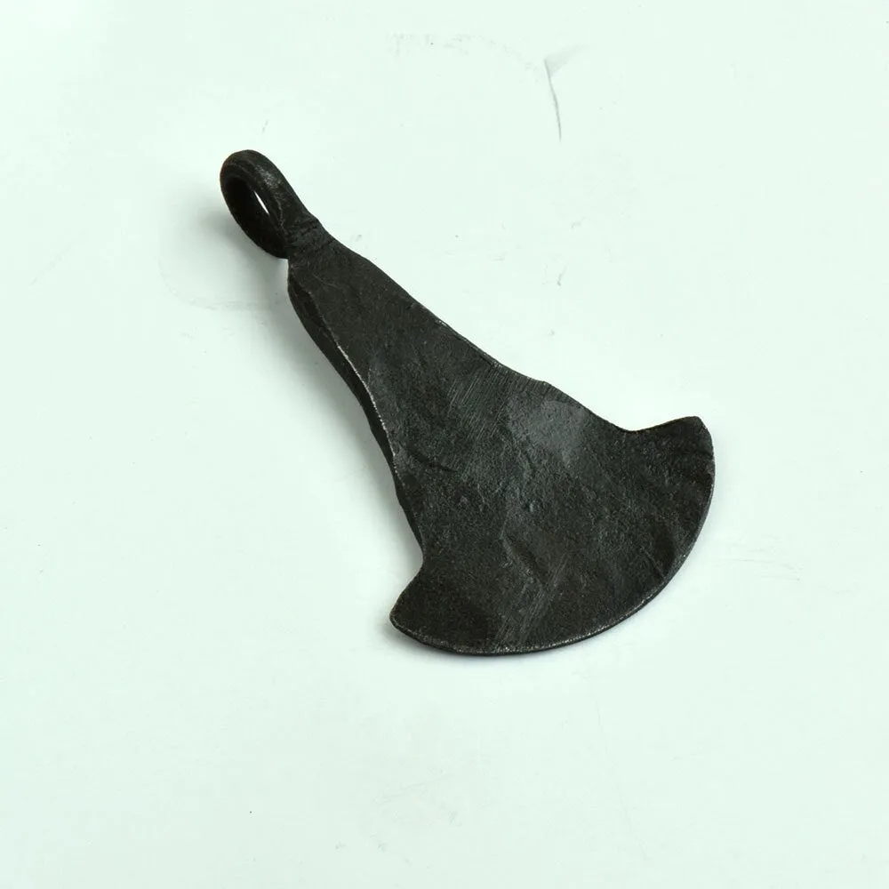 Viking Thor Pendant, 55mm, black forged steel, each