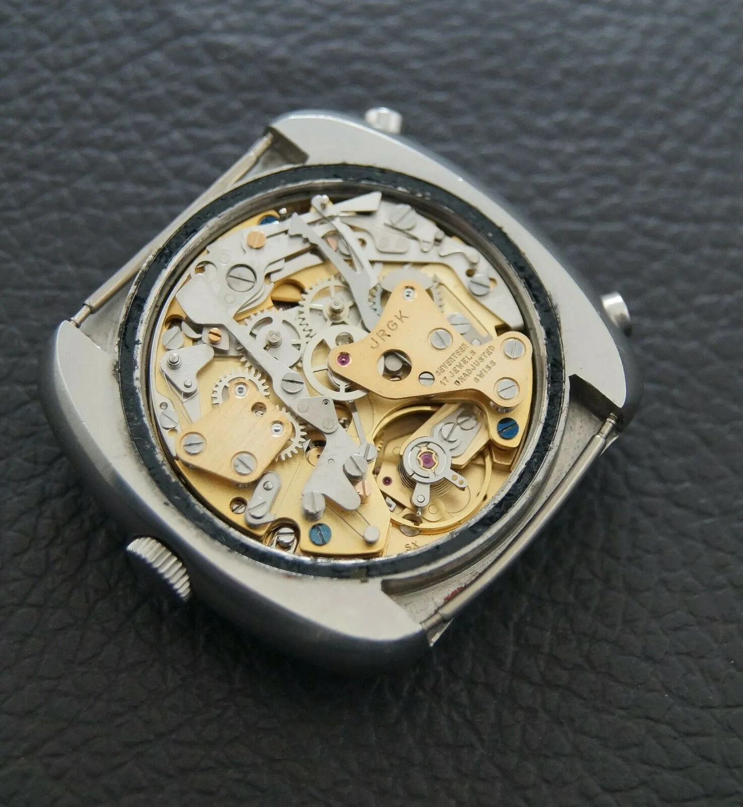 Vintage 1970's Sidney Chronograph Calibre 12 Date Silverstone Panda Chronomatic