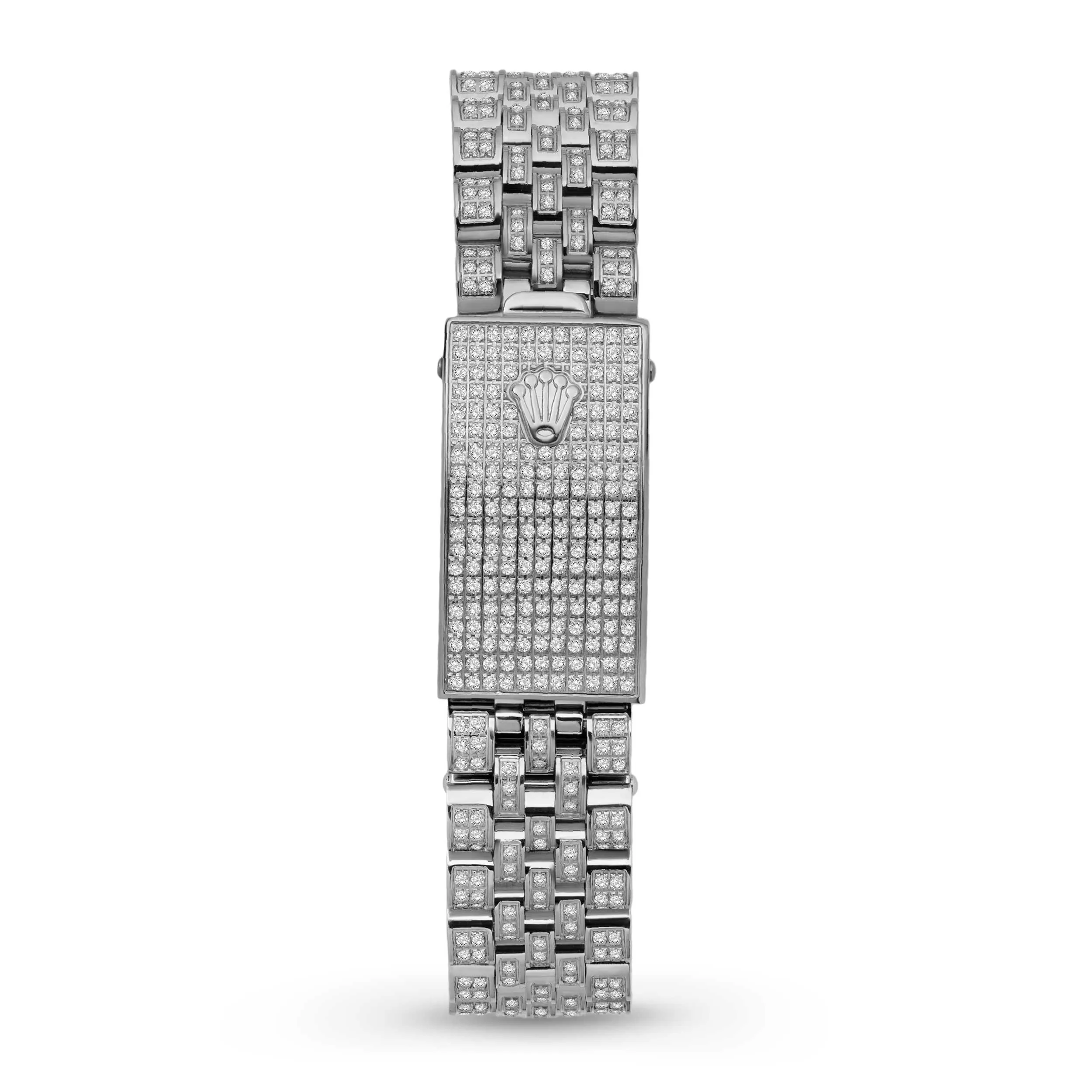 Women's Rolex Datejust Diamond Bezel Watch 31mm Red Dial | 8.55ct