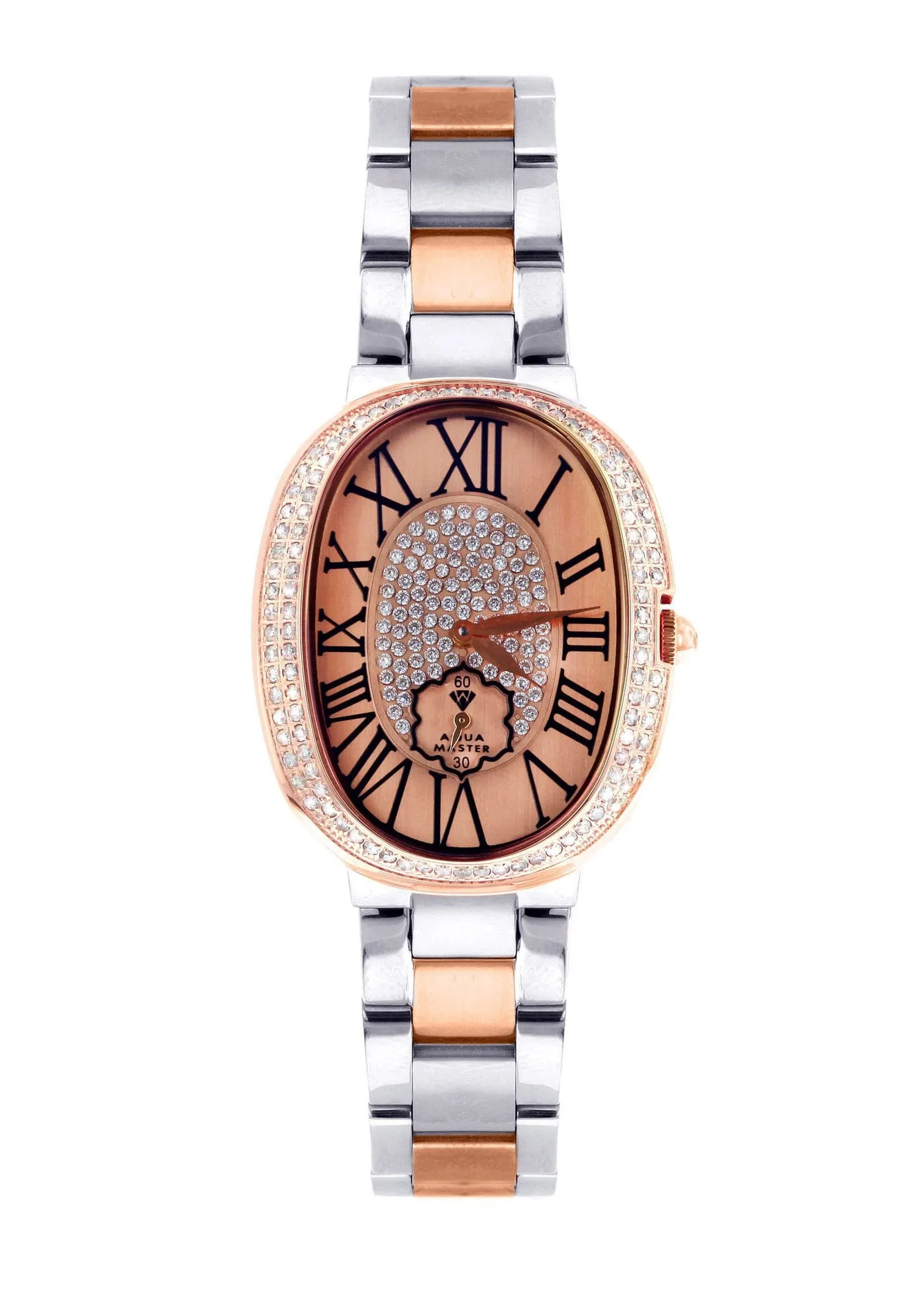 Womens Rose Gold Tone Diamond Watch | Appx 0.87 Carats