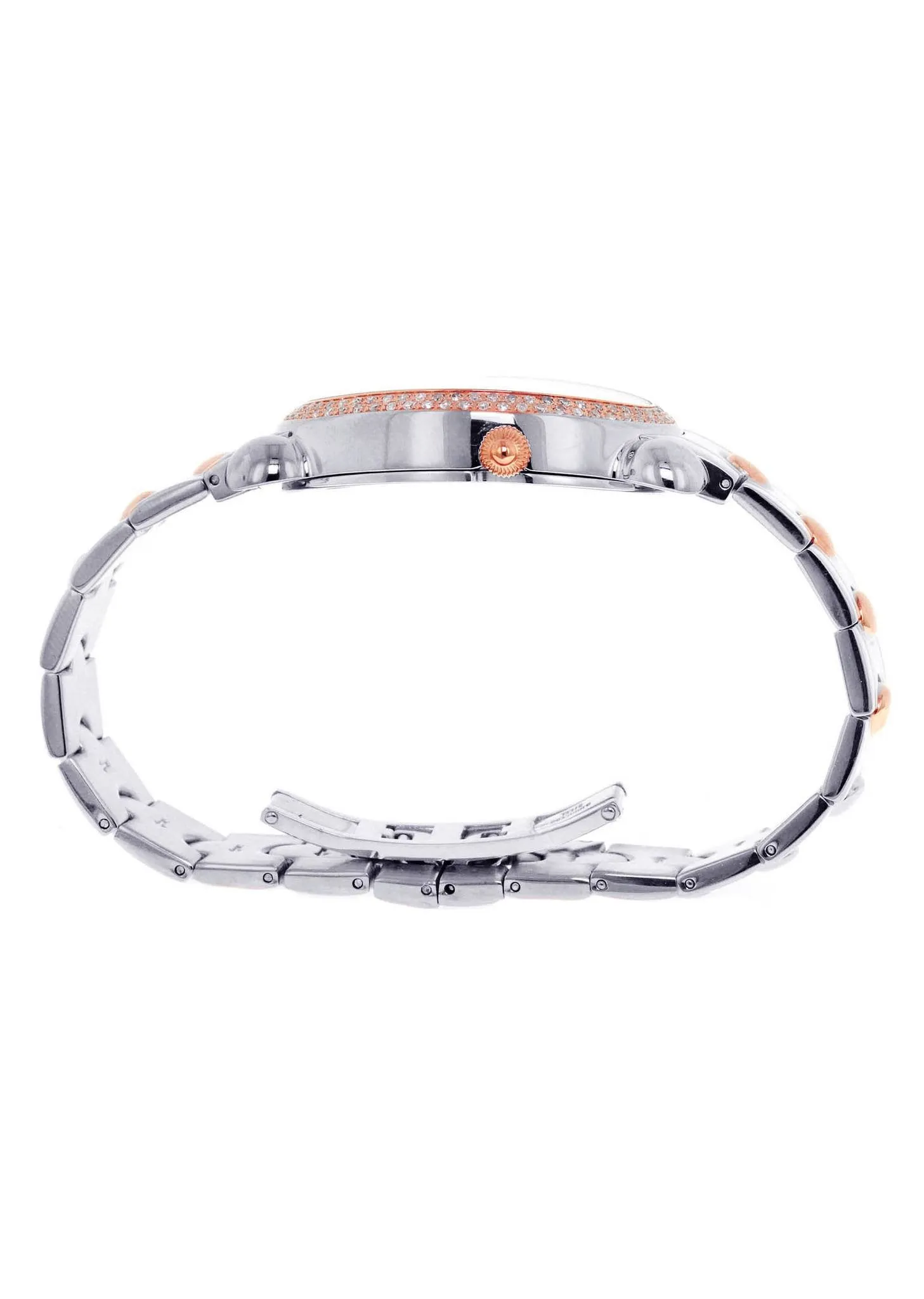 Womens Rose Gold Tone Diamond Watch | Appx 0.87 Carats