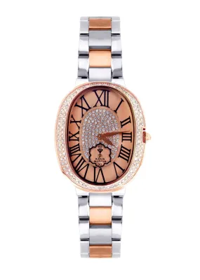 Womens Rose Gold Tone Diamond Watch | Appx 0.87 Carats