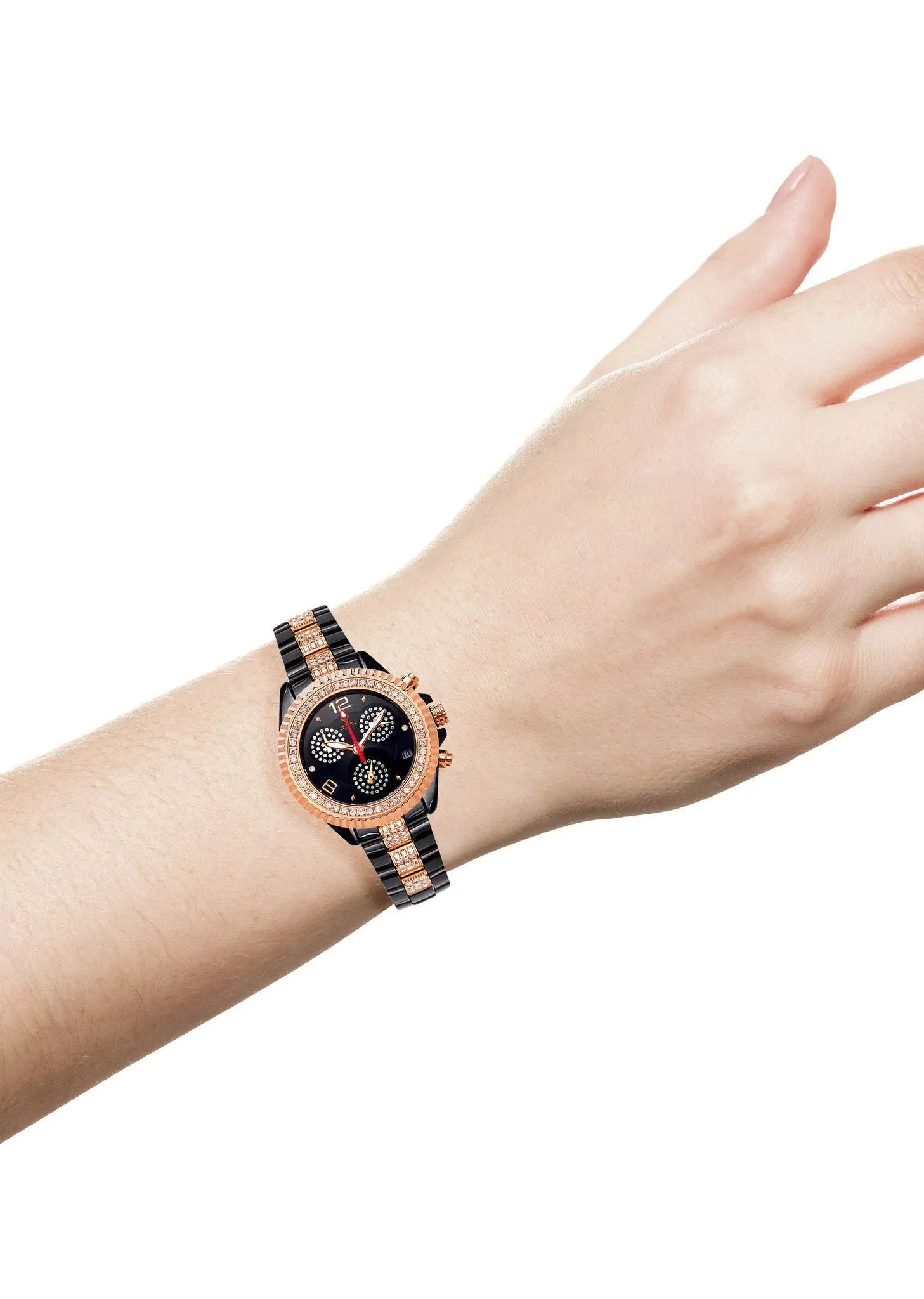 Womens Rose Gold Tone Diamond Watch | Appx 3.02 Carats