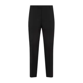WOOL BLEND TWILL BUSH-TROUSERS