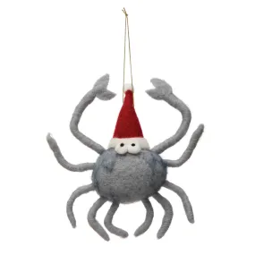 Wool Felt Crab Ornament