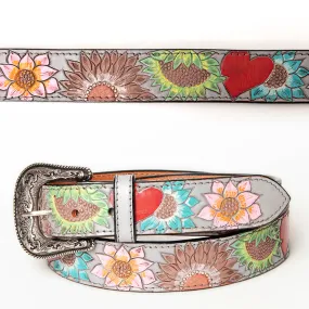 You Have My Heart Hand Tooled Leather Belt